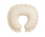 Cream Ruffle Nursing Pillow Cover by Little Mae & Co