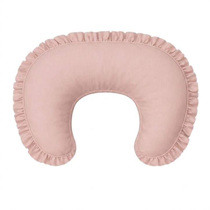 Pink Ruffle Nursing Pillow Cover by Little Mae & Co