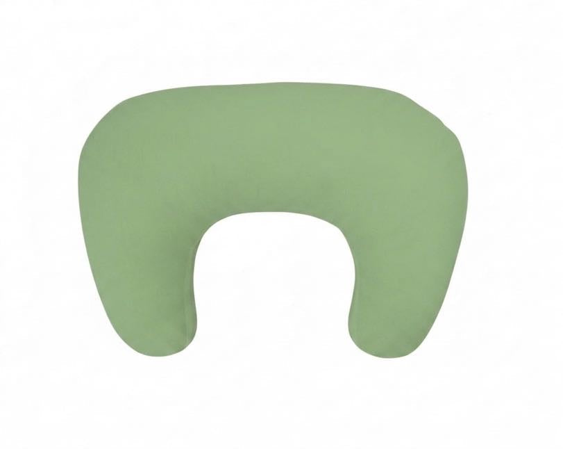 Green Ruffle Nursing Pillow Cover by Little Mae & Co