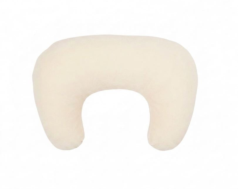 Cream Ruffle Nursing Pillow Cover by Little Mae & Co