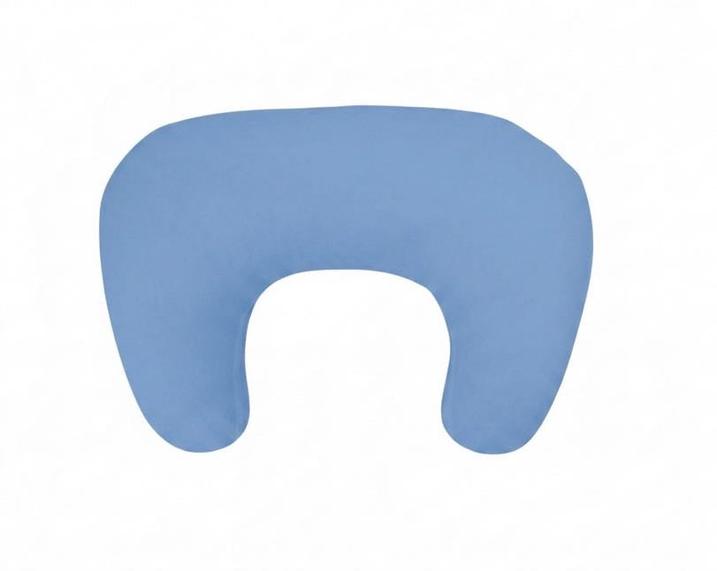 Blue Ruffle Nursing Pillow Cover by Little Mae & Co