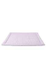 Purple Gingham Padded Baby Play Mat by Little Mae & Co