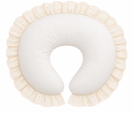 Ivory Eyelet Ruffle Original Nursing Pillow Cover by Little Mae & Co
