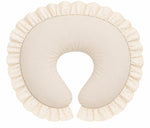 Ivory Eyelet Ruffle Original Nursing Pillow Cover by Little Mae & Co