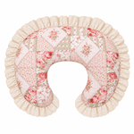 Ivory Eyelet Ruffle New Nursing Pillow Cover by Little Mae & Co