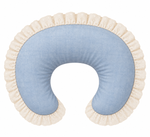 Ivory Eyelet Ruffle New Nursing Pillow Cover by Little Mae & Co