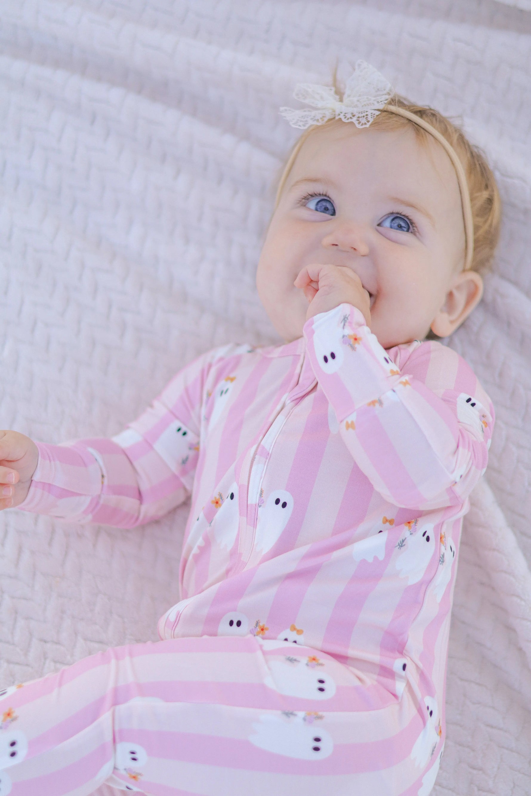 Be My Boo Halloween Bamboo Zippy Pajamas Little Joy Co. 