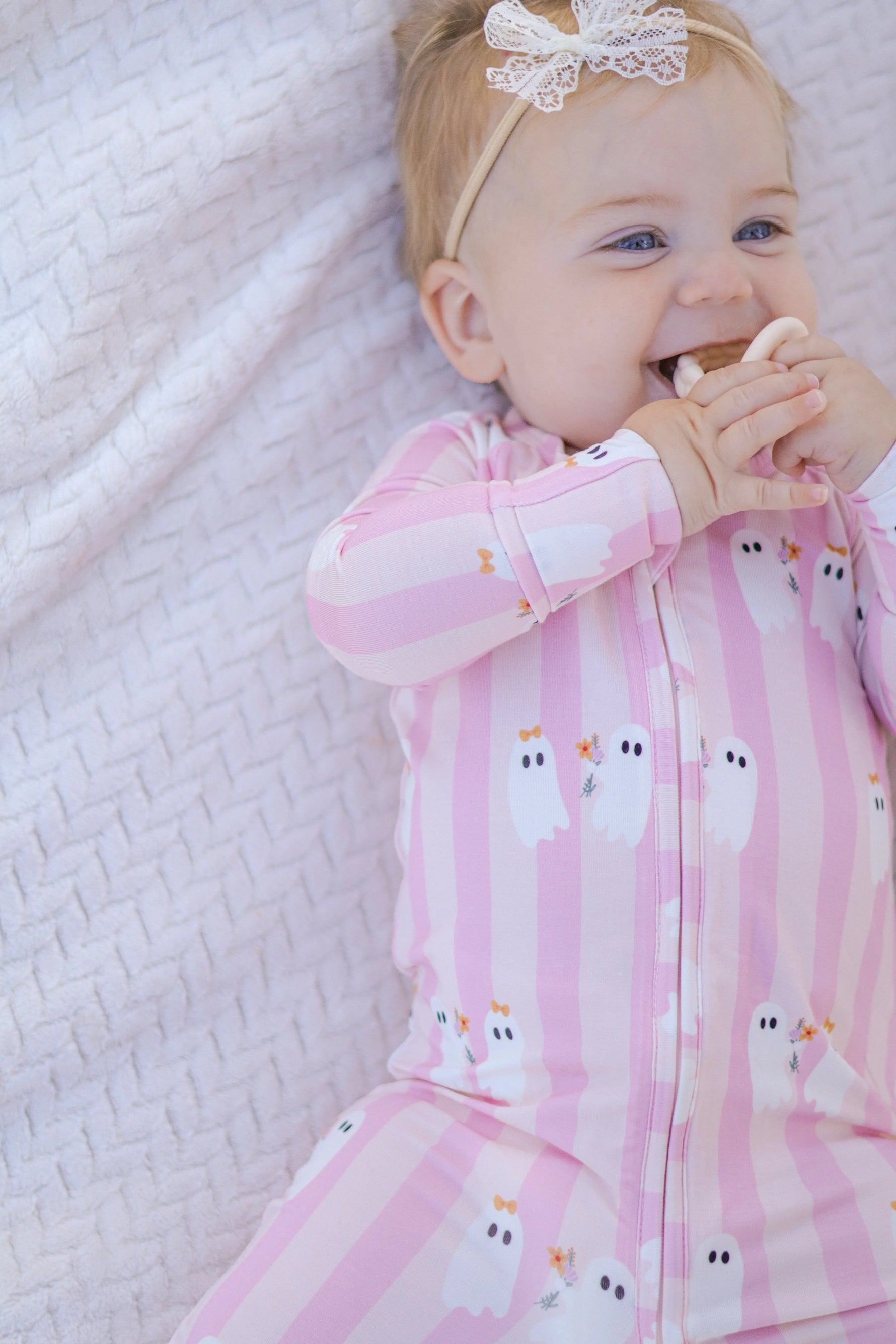 Be My Boo Halloween Bamboo Zippy Pajamas Little Joy Co. 