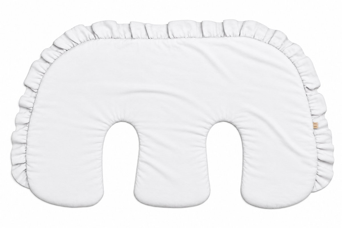 Ruffle Twins Nursing Pillow Cover by Little Mae & Co