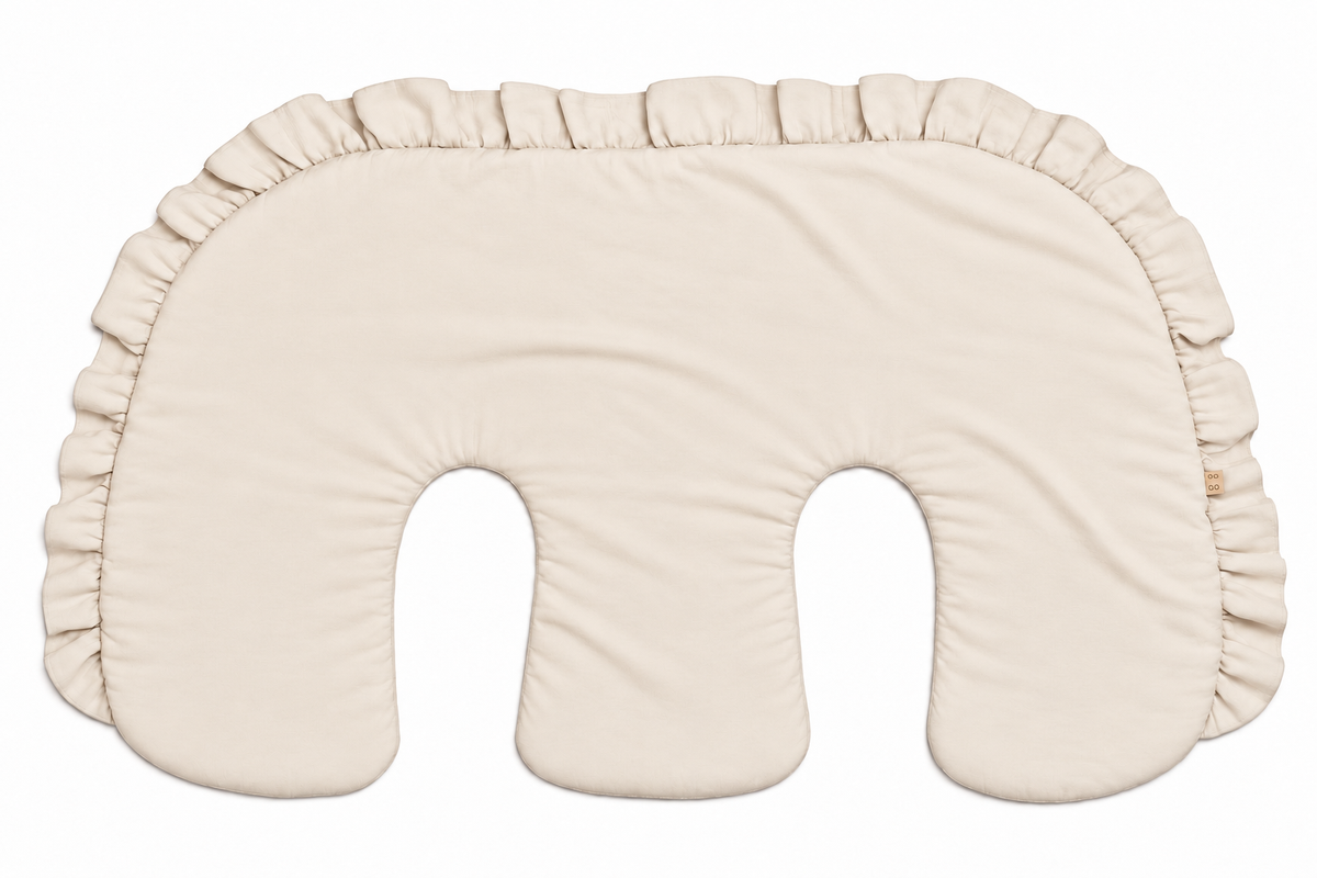 Ruffle Twins Nursing Pillow Cover by Little Mae & Co