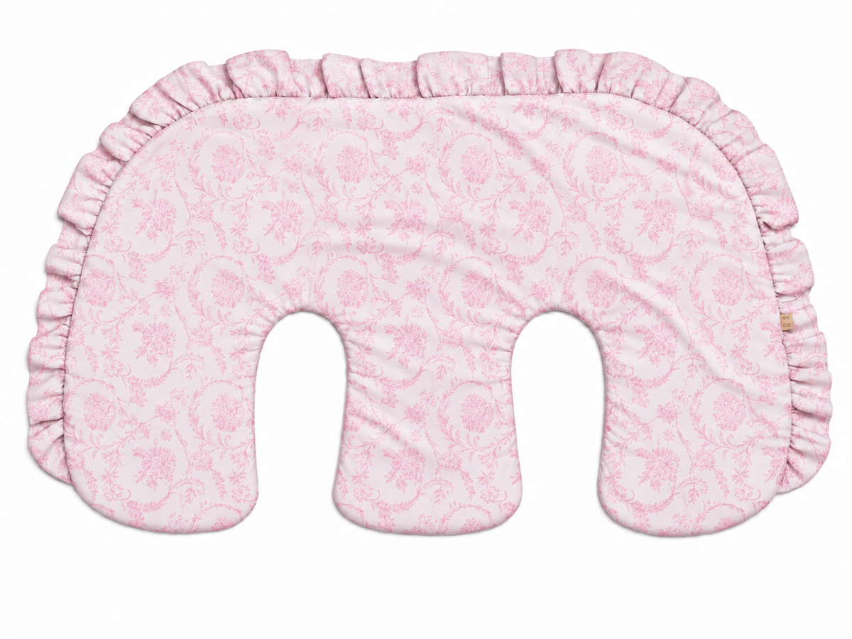 Ruffle Twins Nursing Pillow Cover by Little Mae & Co