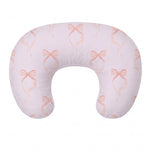 Pink Bow Ruffle Nursing Pillow Cover by Little Mae & Co