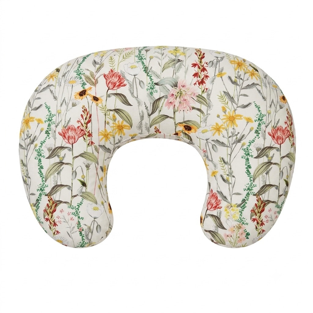 Wild Floral Ruffle Nursing Pillow Cover by Little Mae & Co