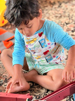 My First Day of School Bamboo Rugby Shirt by Rayn’s Tiny Stitches