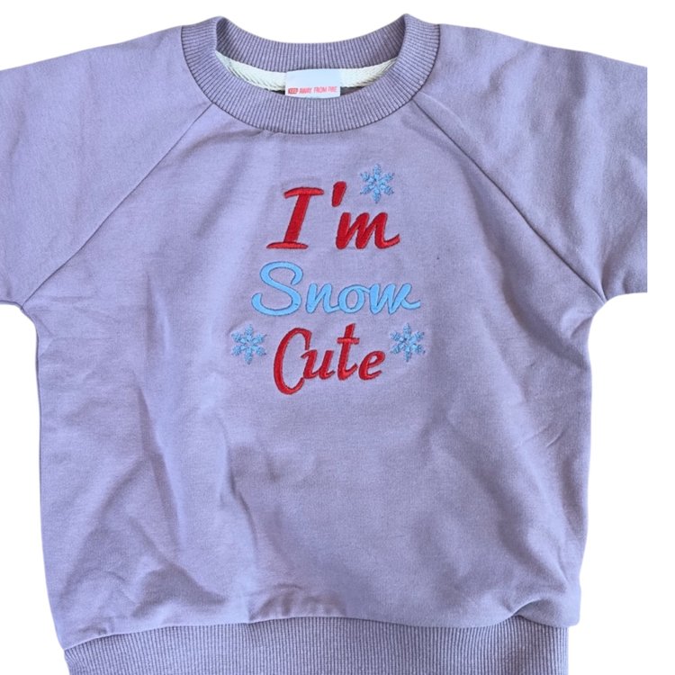 Custom Embroidered Baby Sweatshirt – Personalized Soft Bamboo Pullover by Rayn’s Tiny Stitches