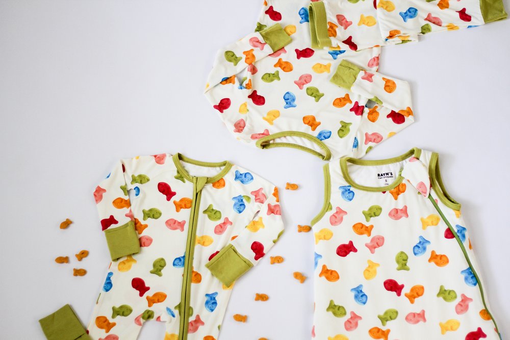 My First Snack Sleep Sack | Cozy Zip-Up Baby Wearable Blanket by Rayn’s Tiny Stitches
