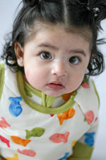 My First Snack Sleep Sack | Cozy Zip-Up Baby Wearable Blanket by Rayn’s Tiny Stitches