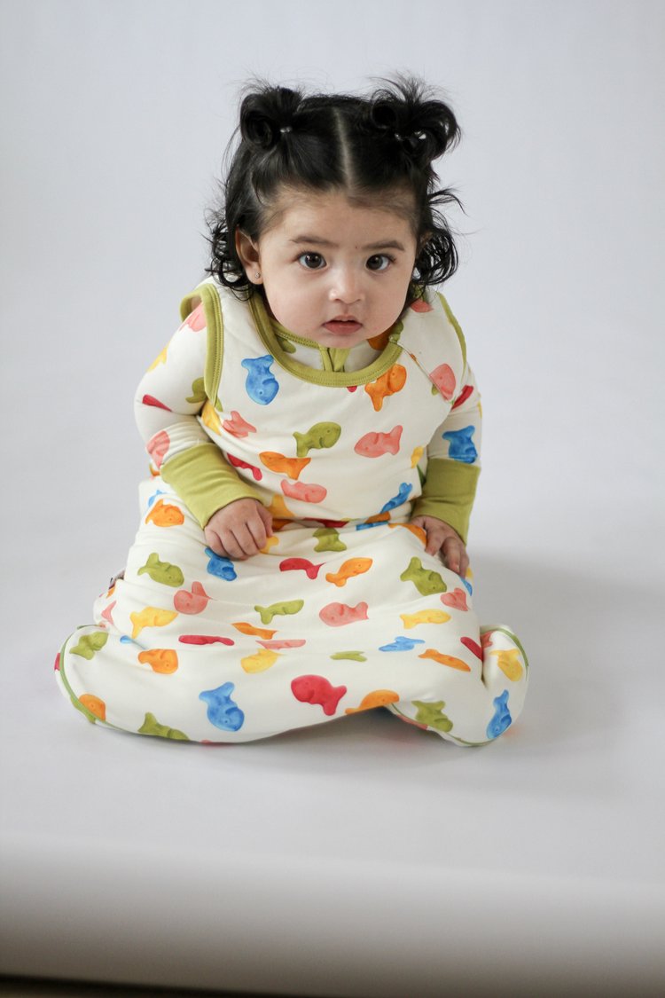 My First Snack Sleep Sack | Cozy Zip-Up Baby Wearable Blanket by Rayn’s Tiny Stitches