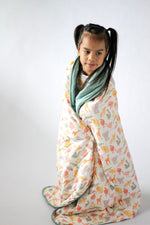 My First Zoo Trip-Toddler Bamboo Blanket – Soft, Warm & Reversible by Rayn’s Tiny Stitches