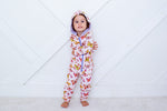 Relaxed fit baby joggers in soft ButterBloom pink with an elastic drawstring waist