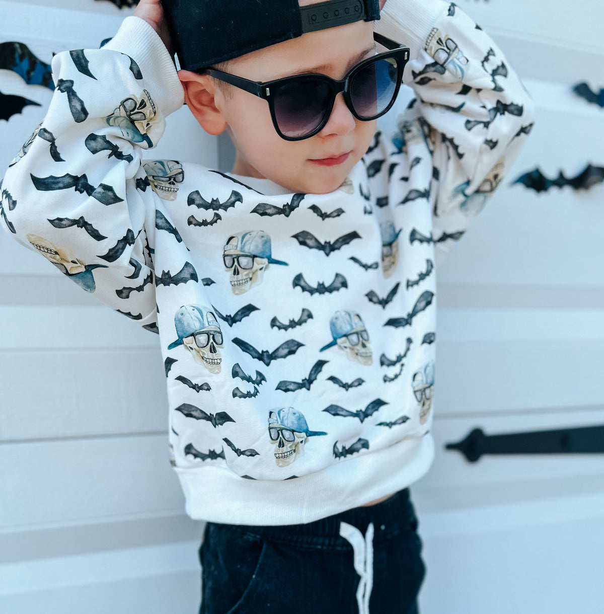 Bamboo Bubble Romper, Spooky Bro by Little Joy Co. (view 2 of 15)