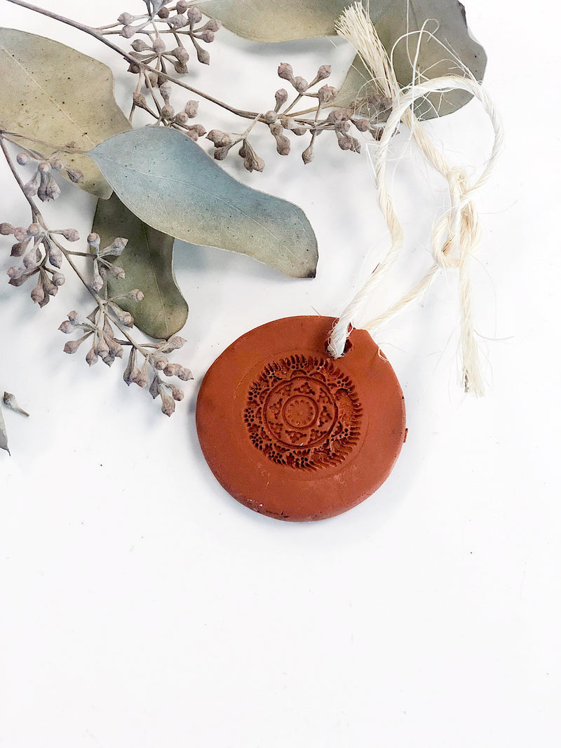 Terra Cotta Essential Oil Diffuser with Twine Loop