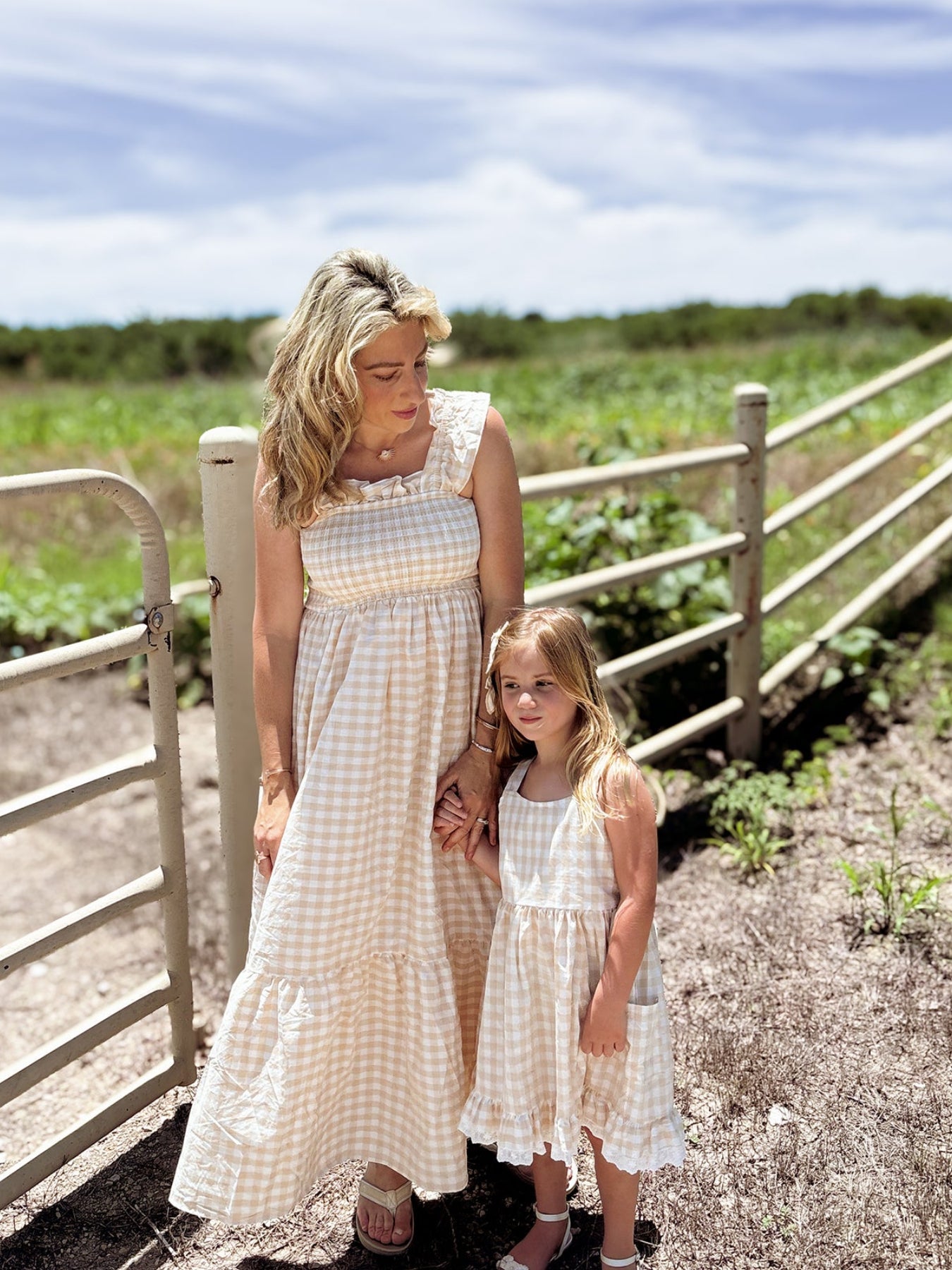 Mommy & Me Plaid Girl  Dress With Pocket by Rylee Faith Designs at Everetts Place