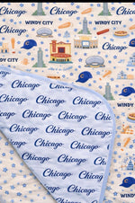 My First Windy City Toddler Bamboo Blanket | Chicago Bamboo Blanket 57x39 by Rayn’s Tiny Stitches