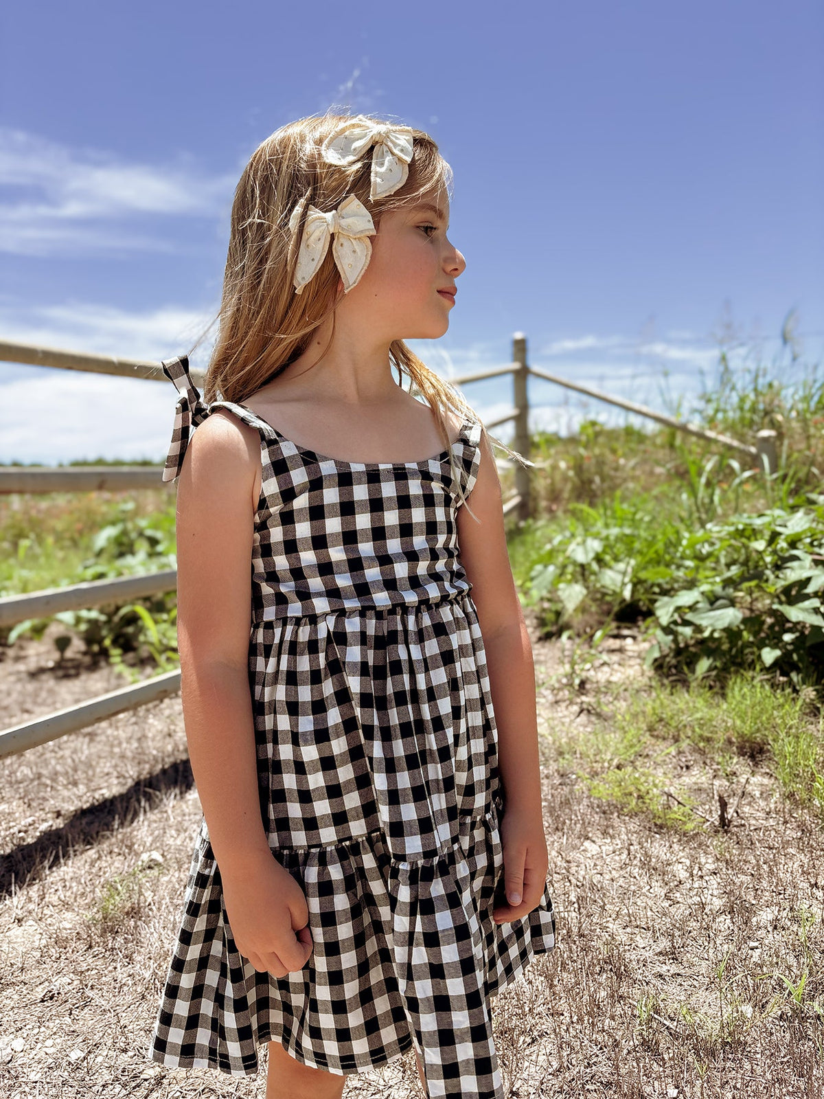 Mommy & Me Adult Plaid Smocked Dress by Rylee Faith Designs at Everetts Place