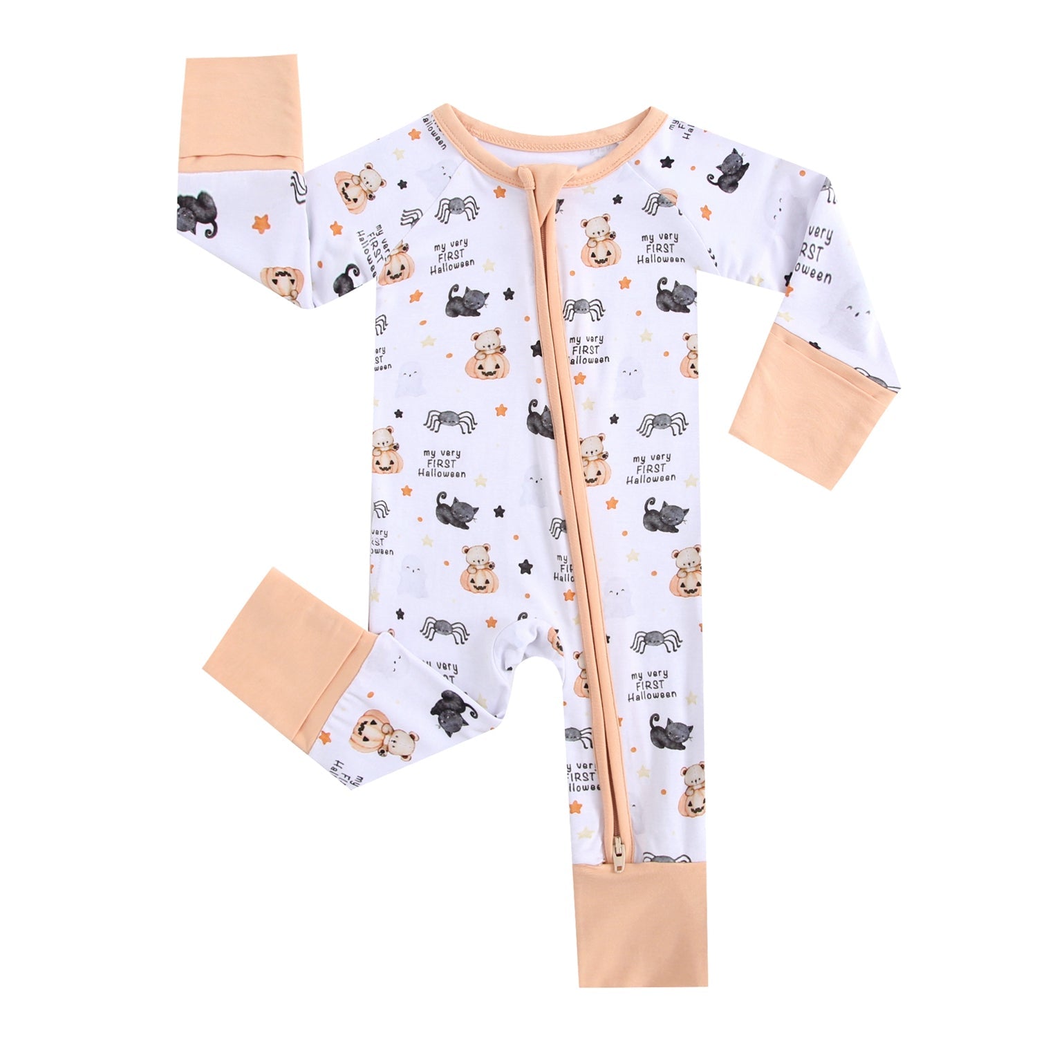 Little BOO Crew Zippered Baby Romper