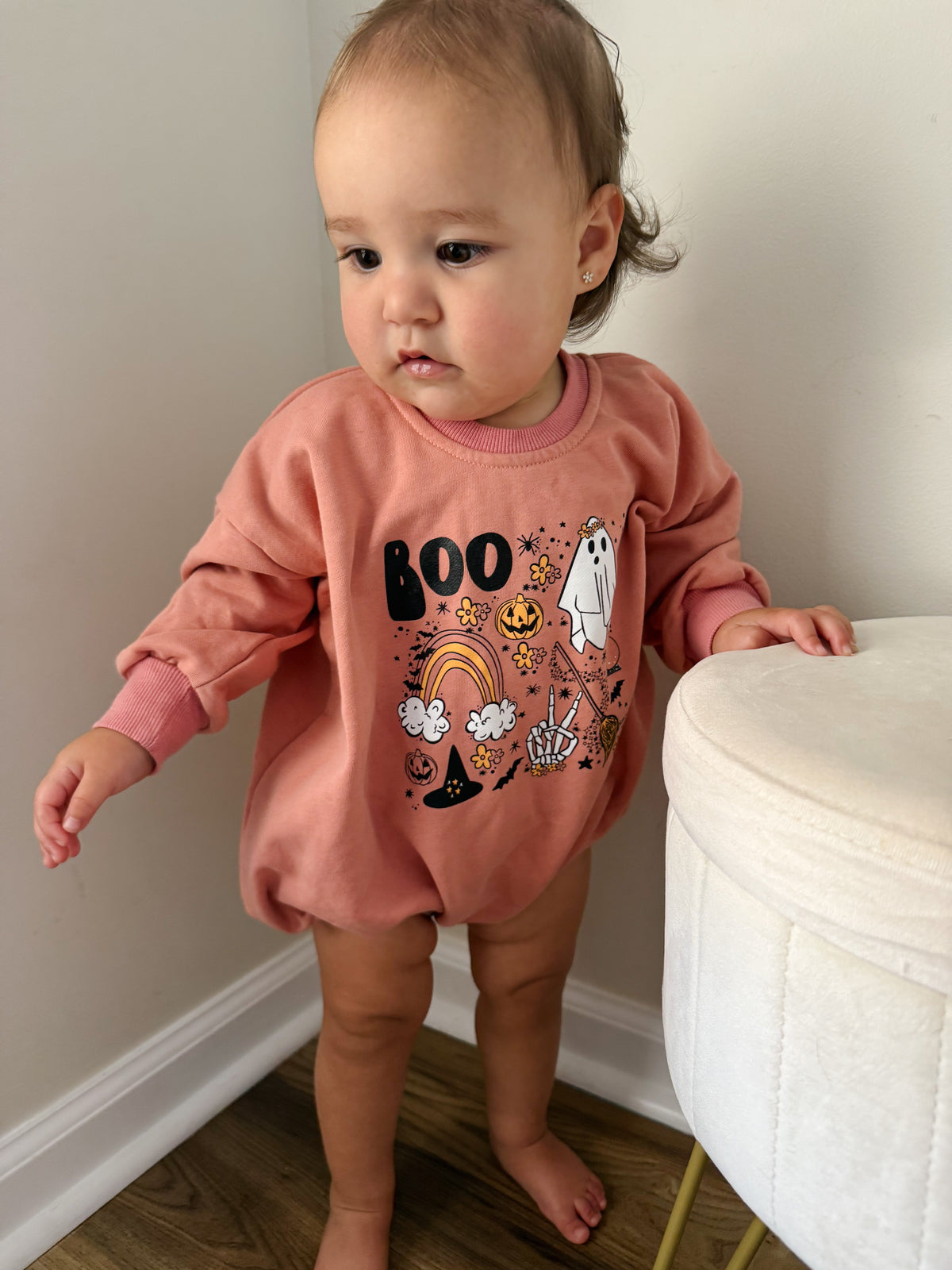Halloween Sweatshirt Romper by Little Joy Co.