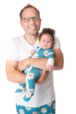 My First Soccer Match Men’s Bamboo Pajamas | Soccer Sleepwear Set by Rayn’s Tiny Stitches