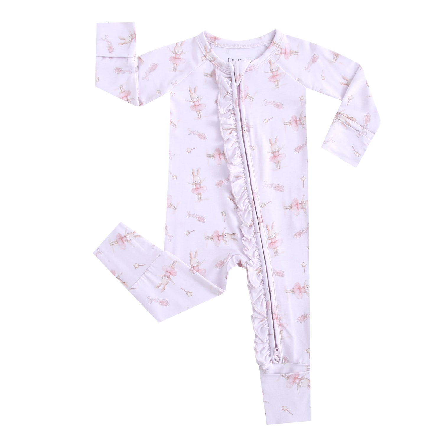 Bunny Tutu Ruffled Zippered Baby Romper by Luxie Charm at Everetts Place