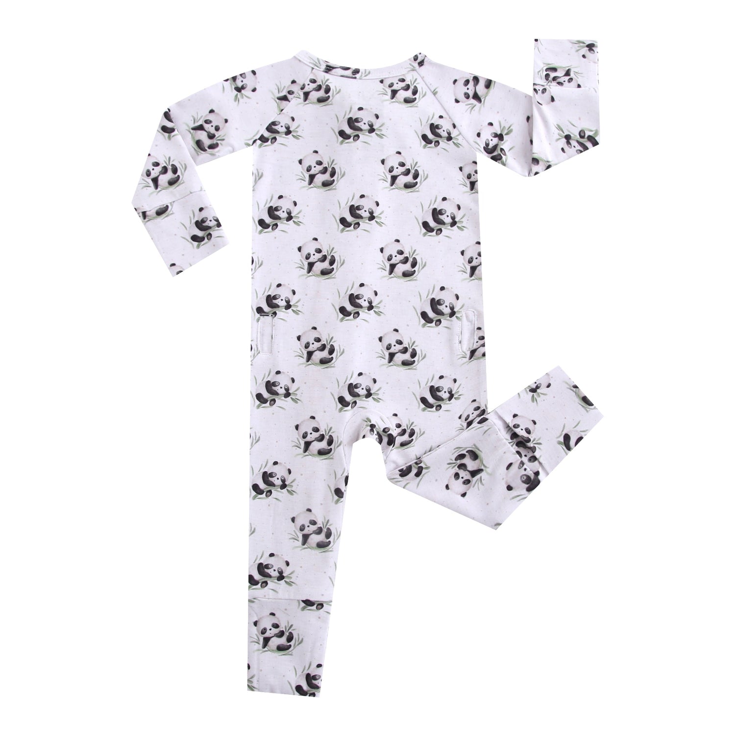 Lucky Panda Zippered Baby Romper by Luxie Charm at Everetts Place