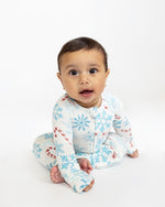 My First Candy Cane: Baby Zip Bamboo Onesie by Rayn’s Tiny Stitches