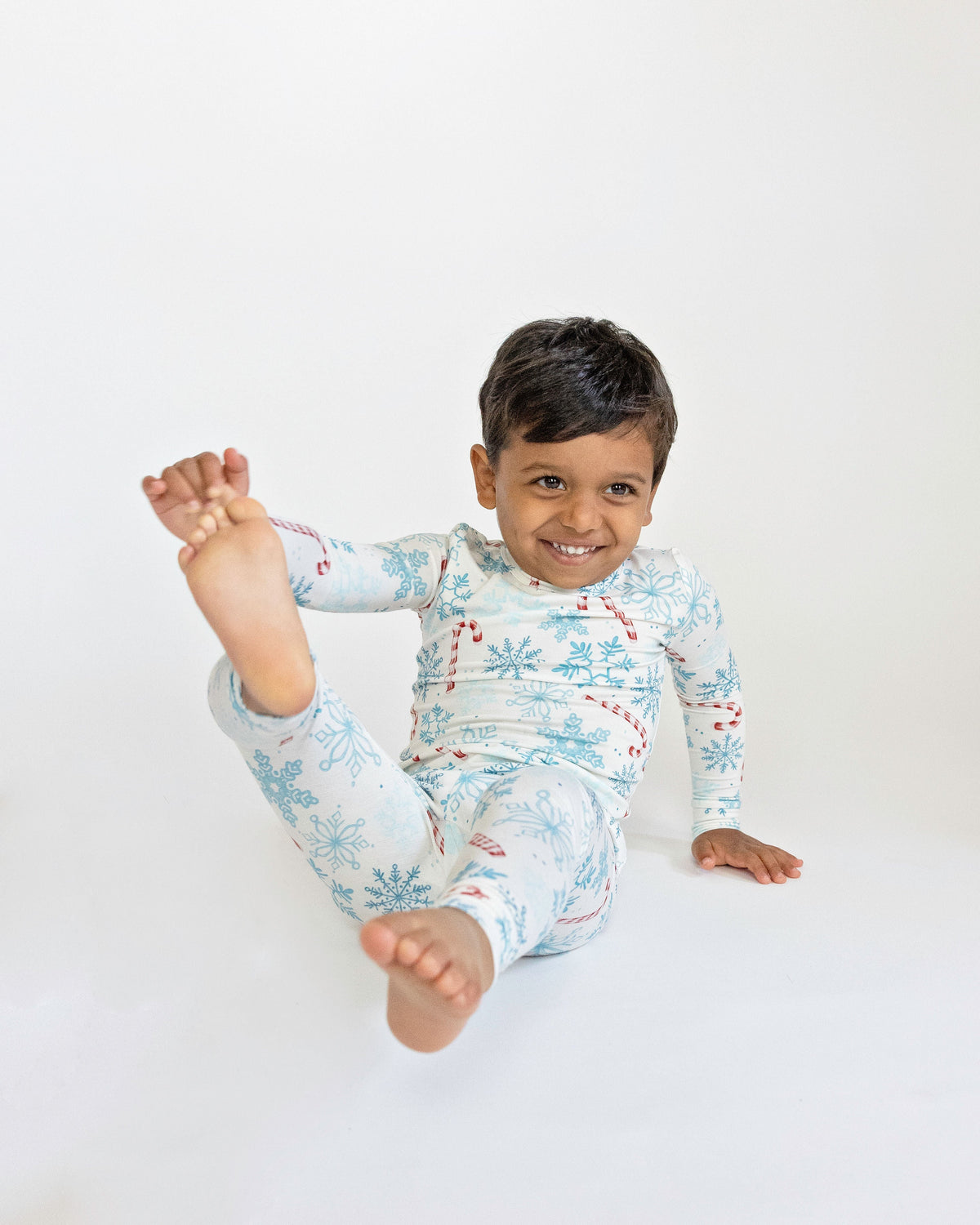 My First Candy Cane: Toddler Bamboo Pajamas by Rayn’s Tiny Stitches