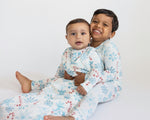 My First Candy Cane Bundle: Bamboo Sleep Sack In Blue & Peach & Free Onesie by Rayn’s Tiny Stitches