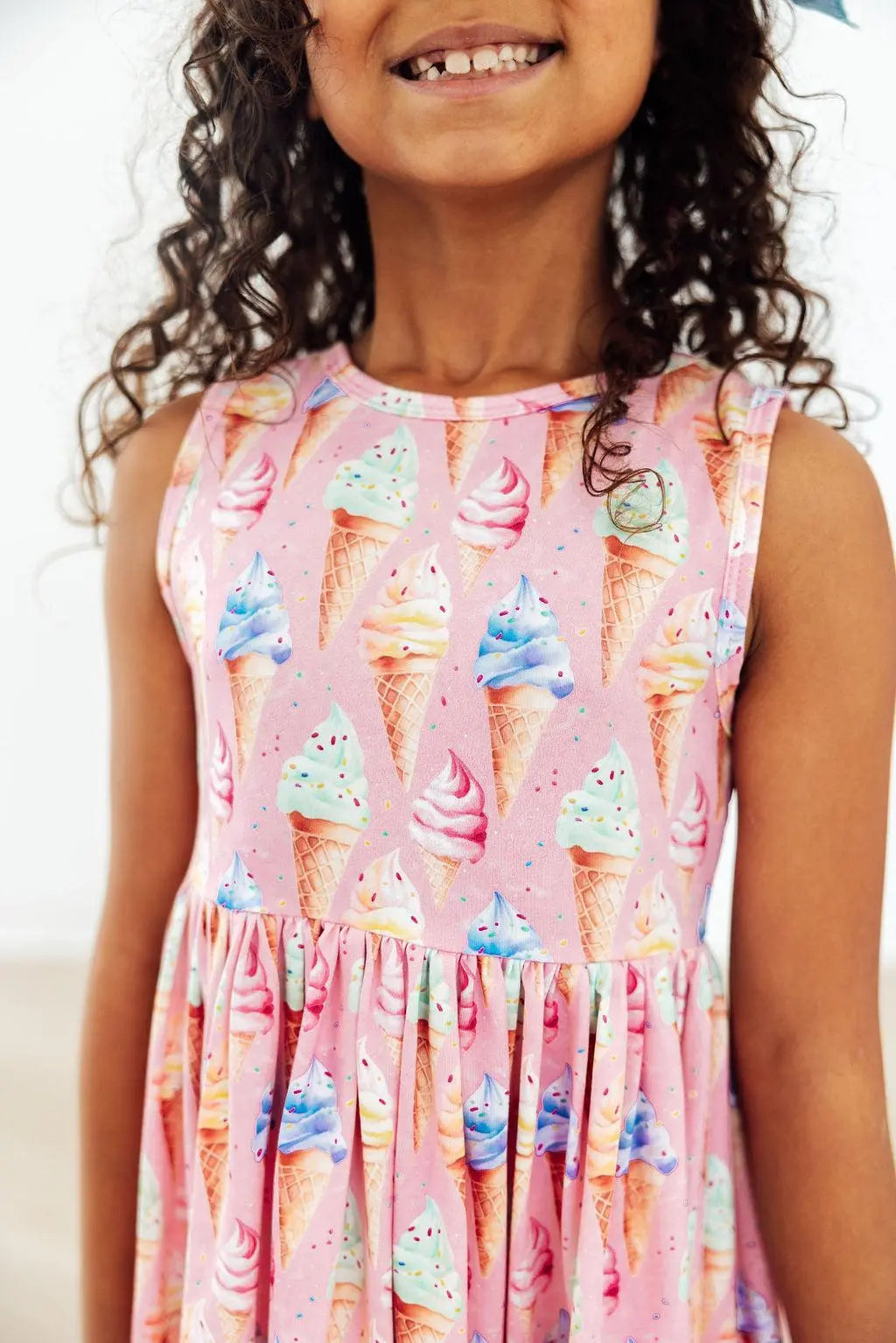 Ice Cream Dreams Tank Twirl Dress - Day Dress, Pink, Dress, One-piece garment, Baby & Toddler Clothing | Everetts Place