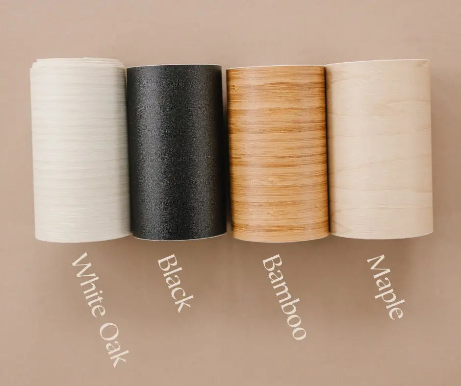 Little Joy Co. Ikea Antilop Leg Wraps 4 Pack Matte Black White Oak - Furniture > Baby & Toddler Furniture > High Chair & Booster Seat Accessories