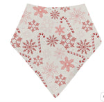 My First Candy Cane: Bamboo Bib in Blue & Peach by Rayn’s Tiny Stitches