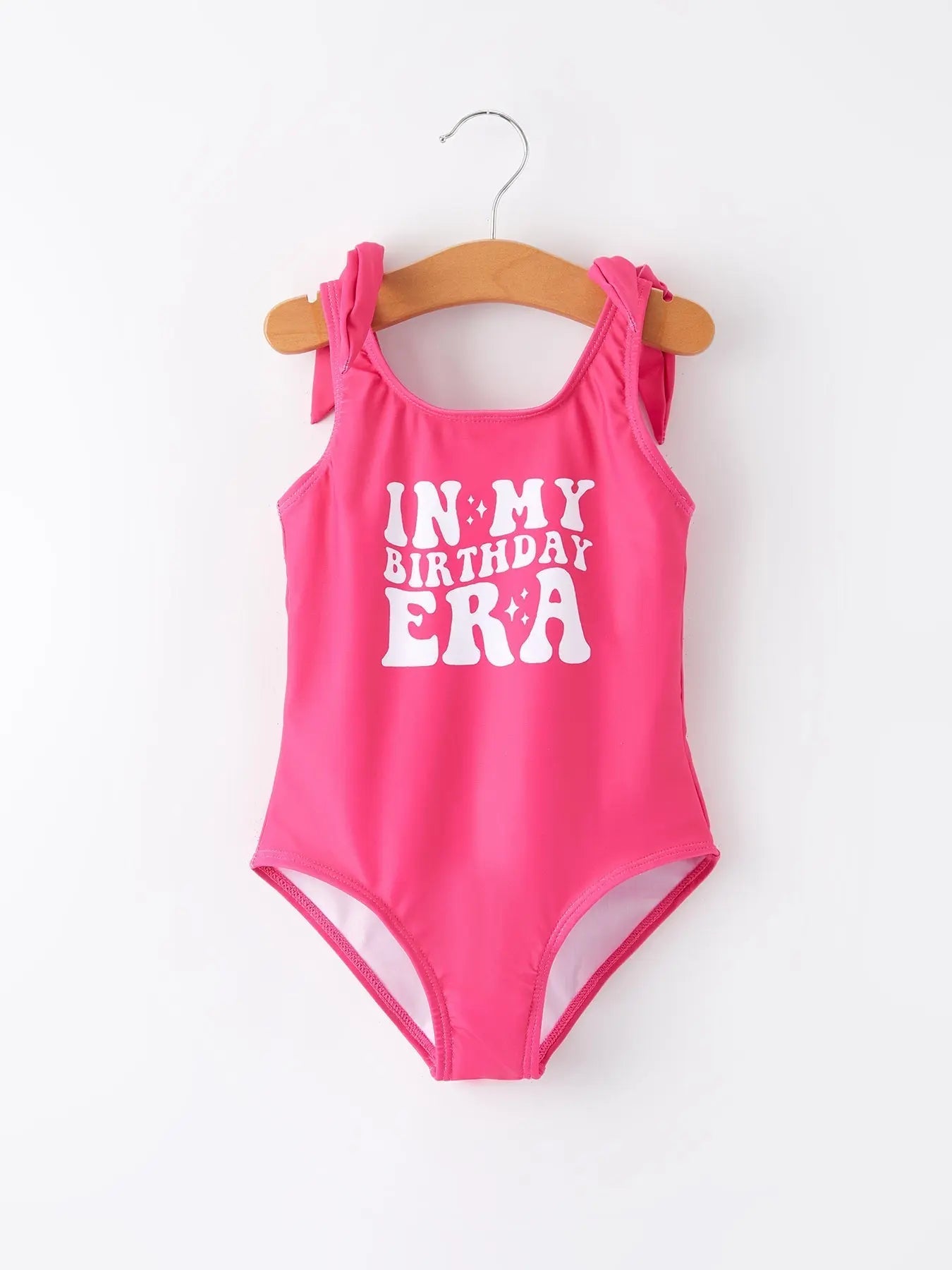 “In My Birthday ERA” Girls Swimsuit - Baby & Toddler Clothing, Pink, One-piece swimsuit, Leotard, Maillot | Everetts Place
