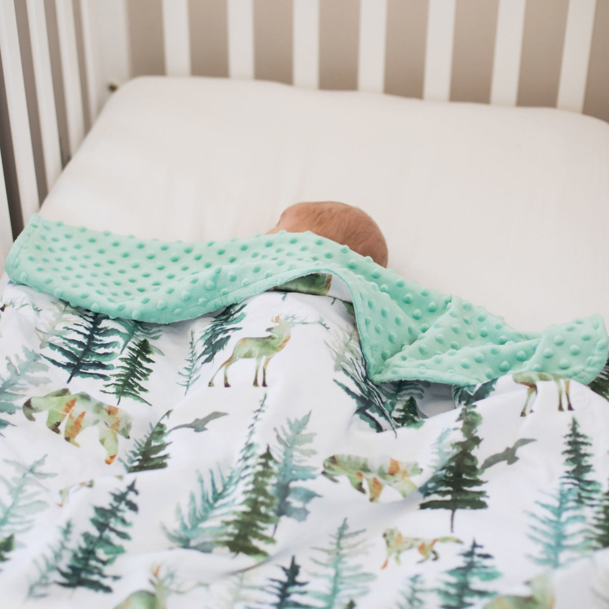 Minky Baby Blanket In The Woods by Honey Lemonade at Everetts Place