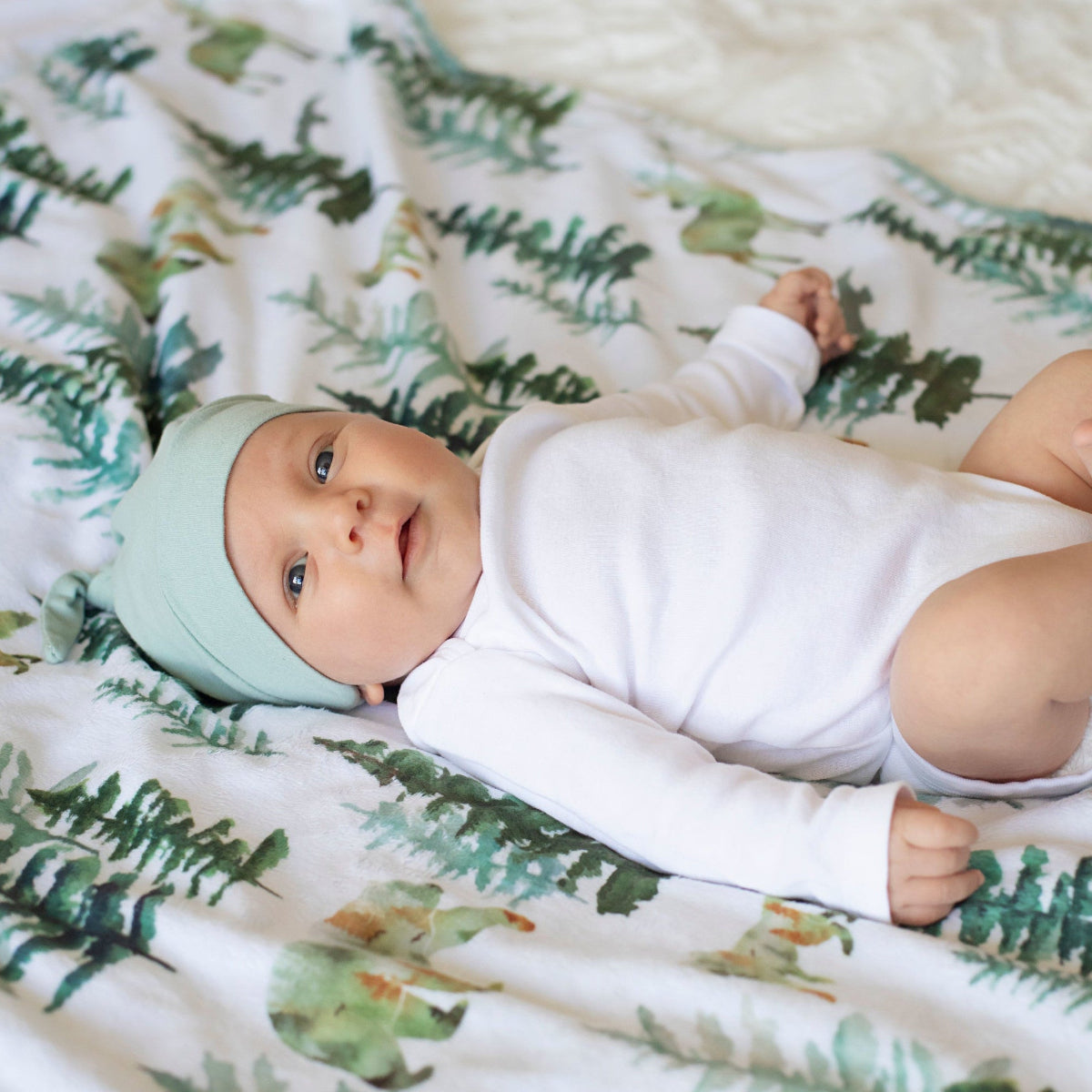 Minky Baby Blanket In The Woods by Honey Lemonade at Everetts Place