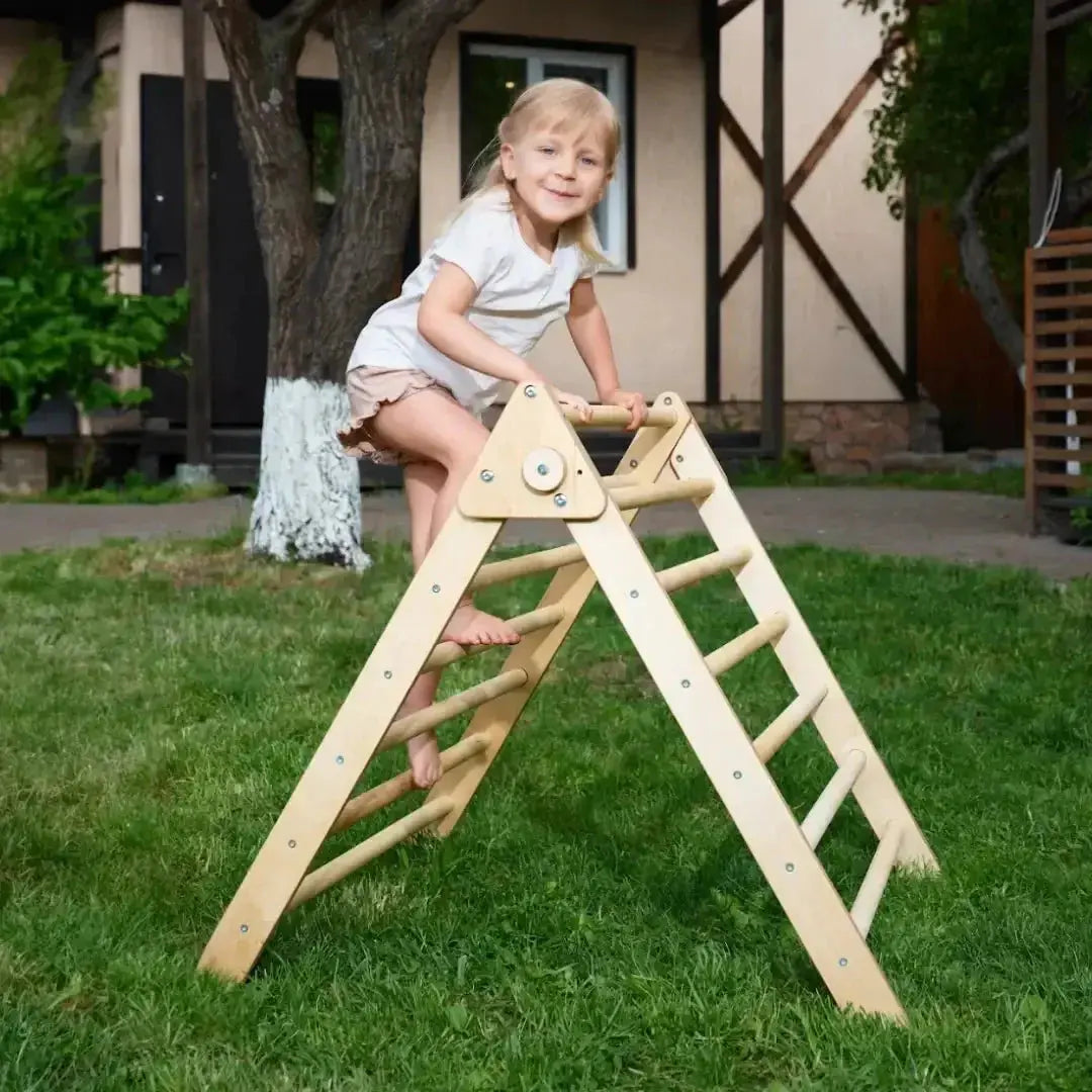 Indoor Montessori Triangle Climbing Ladder for Toddlers Age 1 to 7 Goodevas Everetts Place: Online Boutique
