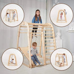 Goodevas Indoor Wooden Playground for Children 6 in 1 Playground Swings Set Slide Board - Baby & Toddler > Baby Toys & Activity Equipment > Baby Activity Toys 6in1 Playsets