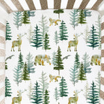 In The Woods Fitted Crib Sheet Honey Lemonade 
