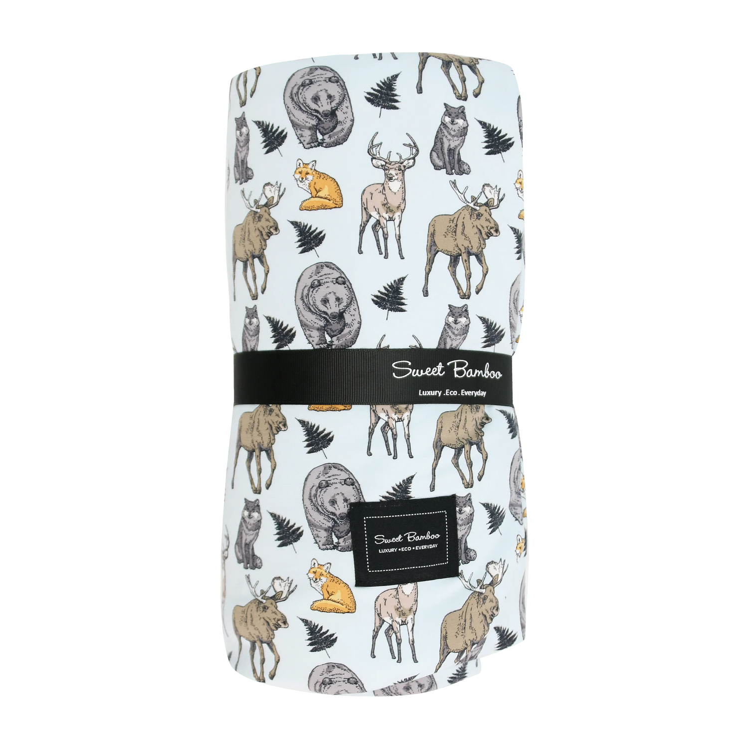 Into The Wild Cloud Blanket Ecolux Jersey Comfort For Nursery Sweet Bamboo 