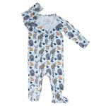 Sweet Bamboo Into The Wild Zipper Footie Baby Onesie With Two Way Zip - Everetts Place Boutique - 