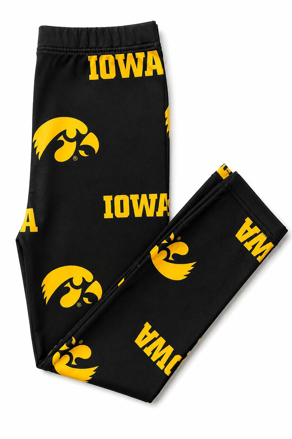 Iowa Black Tigerhawk Leggings by Mila & Rose ® at Everetts Place