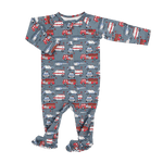 Sweet Bamboo Ironman Zipper Footie Baby Sleep Suit With Two Way Zip - Everetts Place Boutique - 
